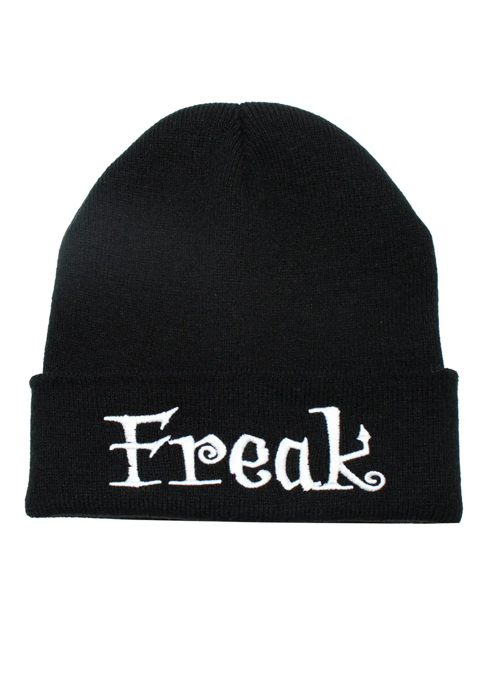vampirefreaks "FREAK" Beanie Skull Cap- BLK/WHT
