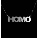 Project Claude "Homo" Silver  Necklace