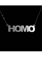 "Homo" Silver  Necklace