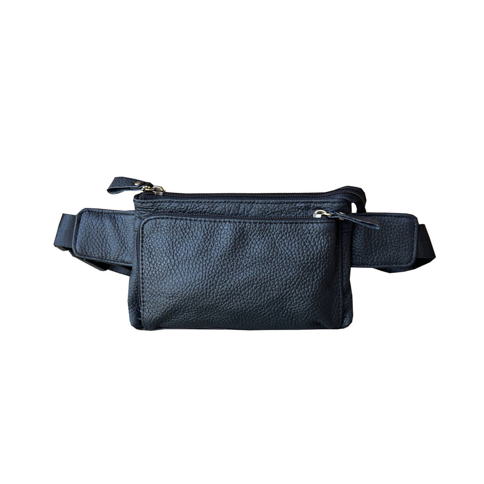 Roma Leathers Sling Pack Fanny Waist Pack - Black