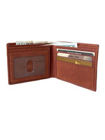 Roma Leathers Top Vintage Cowhide Bifold - BROWN