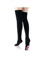 LittleForBig 3D Paw Pad Long Silk Stockings Black
