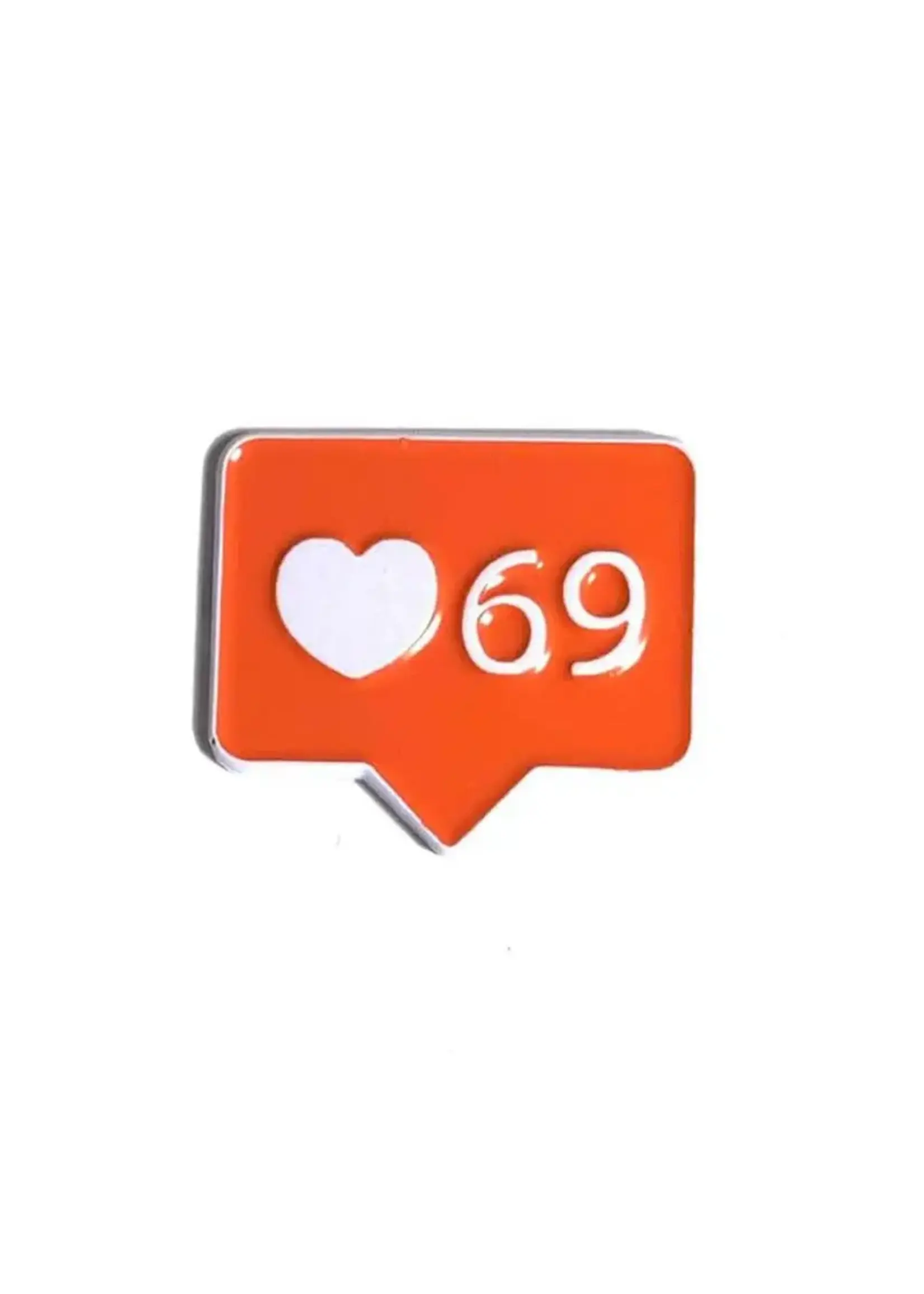 Geeky And Kinky 69 Likes Enamel Pin