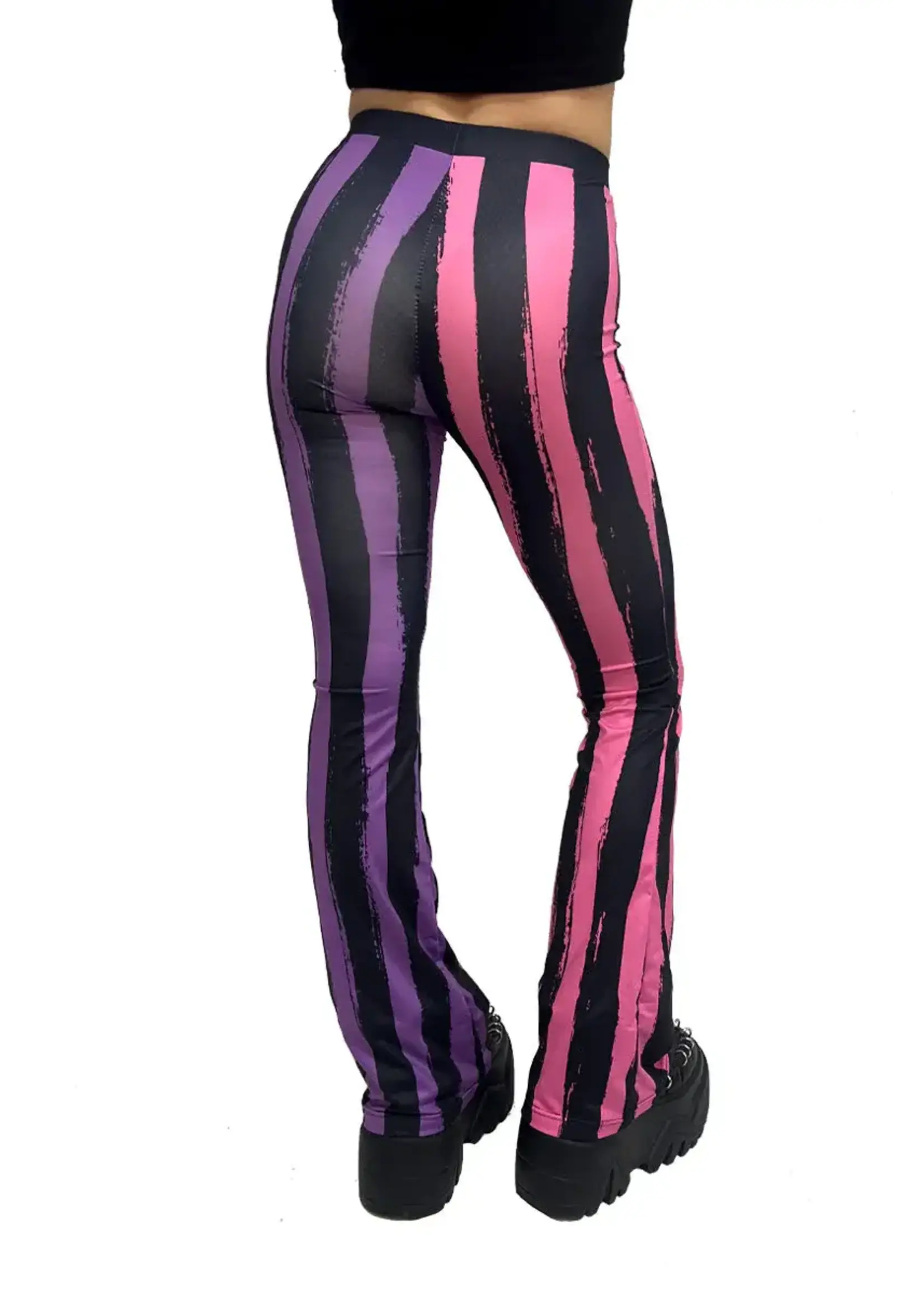 vampirefreaks Sweet Spooks Pastel Goth Striped Flares