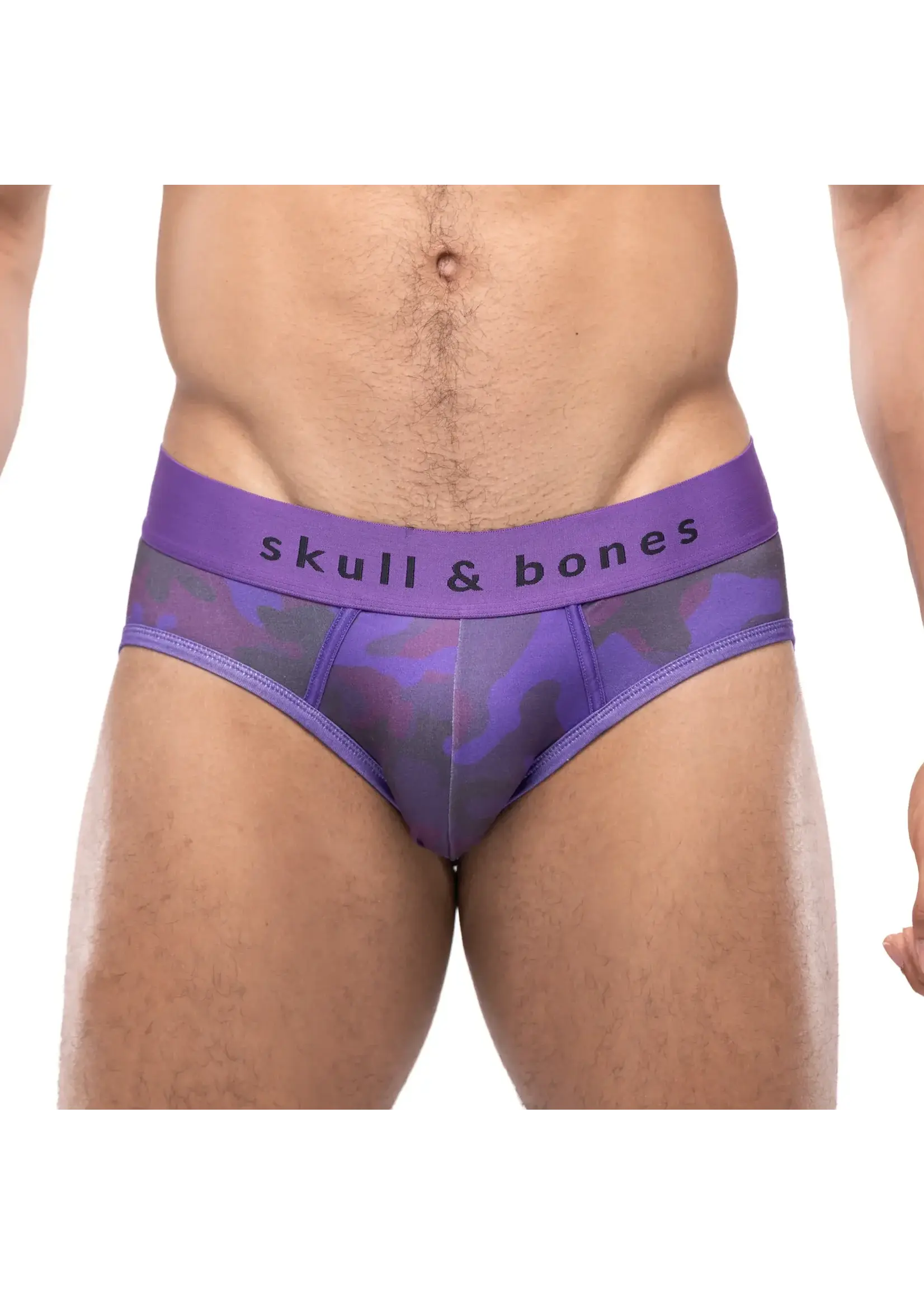 Skull & Bones Purple Camo Peek A Boo Brief