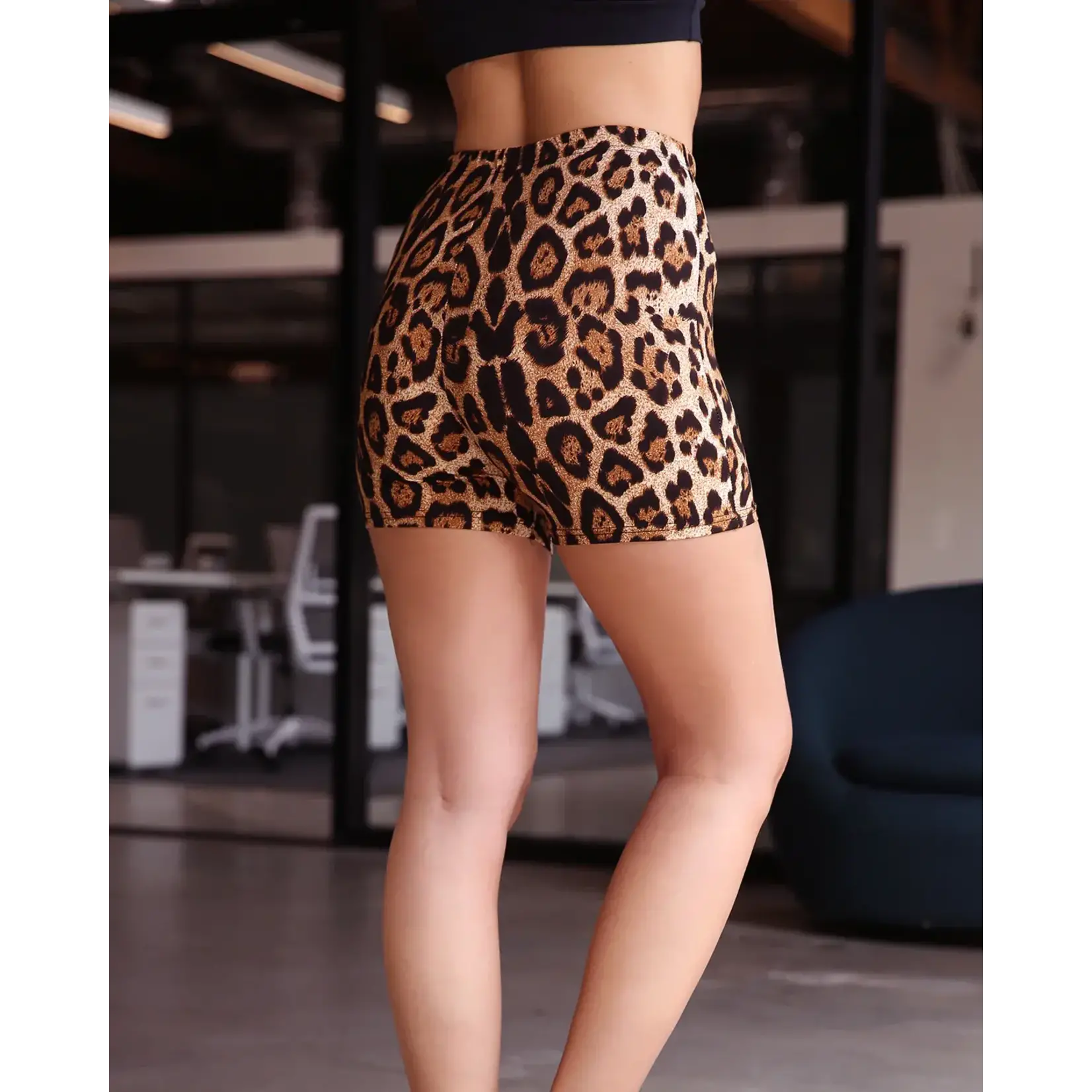 Oxford Leopard Shorts