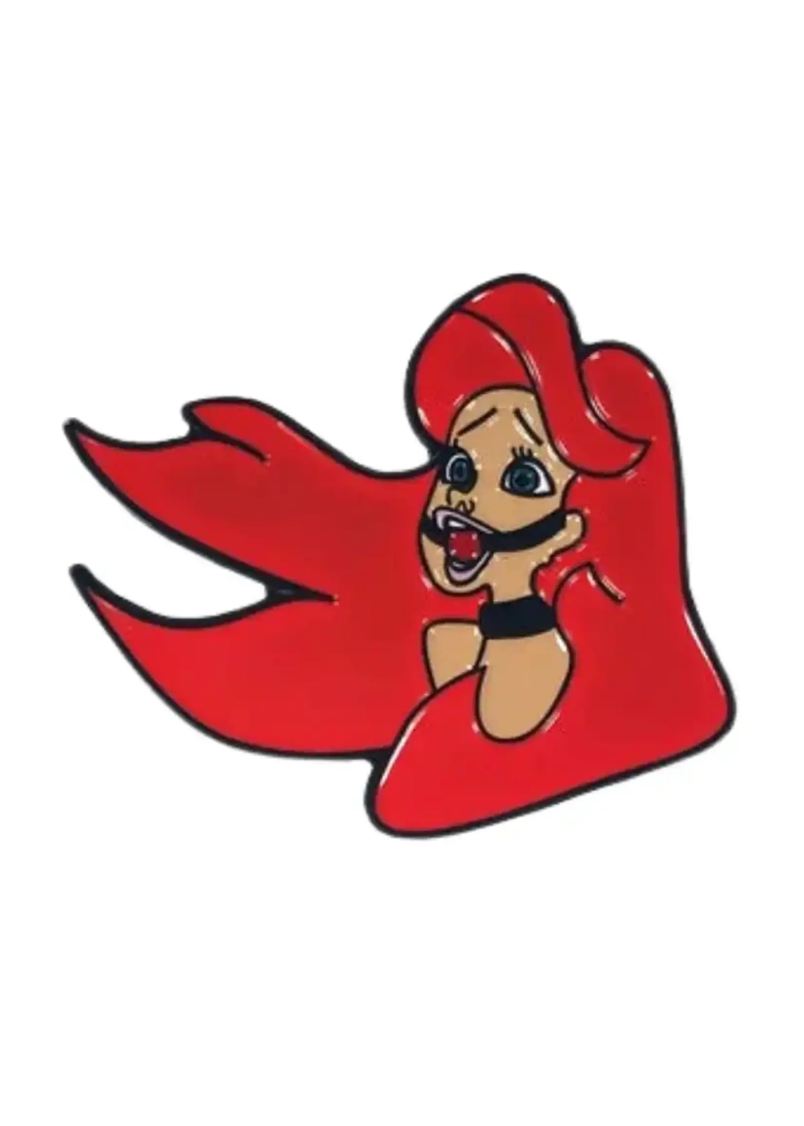 Geeky And Kinky Red Headed Mermaid Enamel Pin