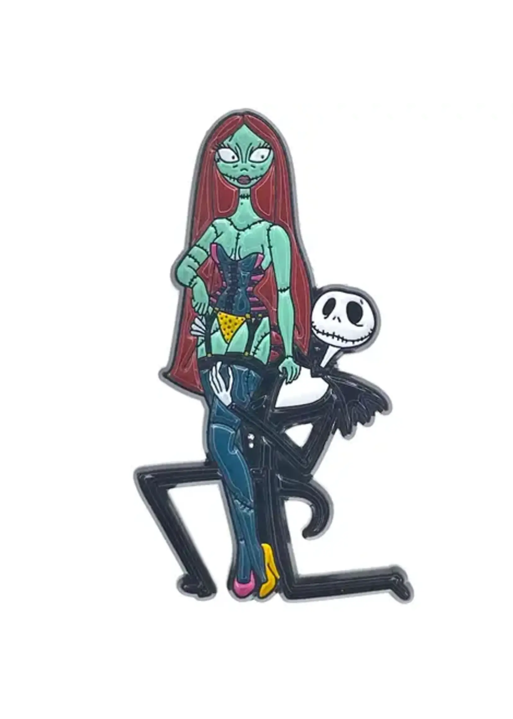 Geeky And Kinky Halloween King And Queen Enamel Pin