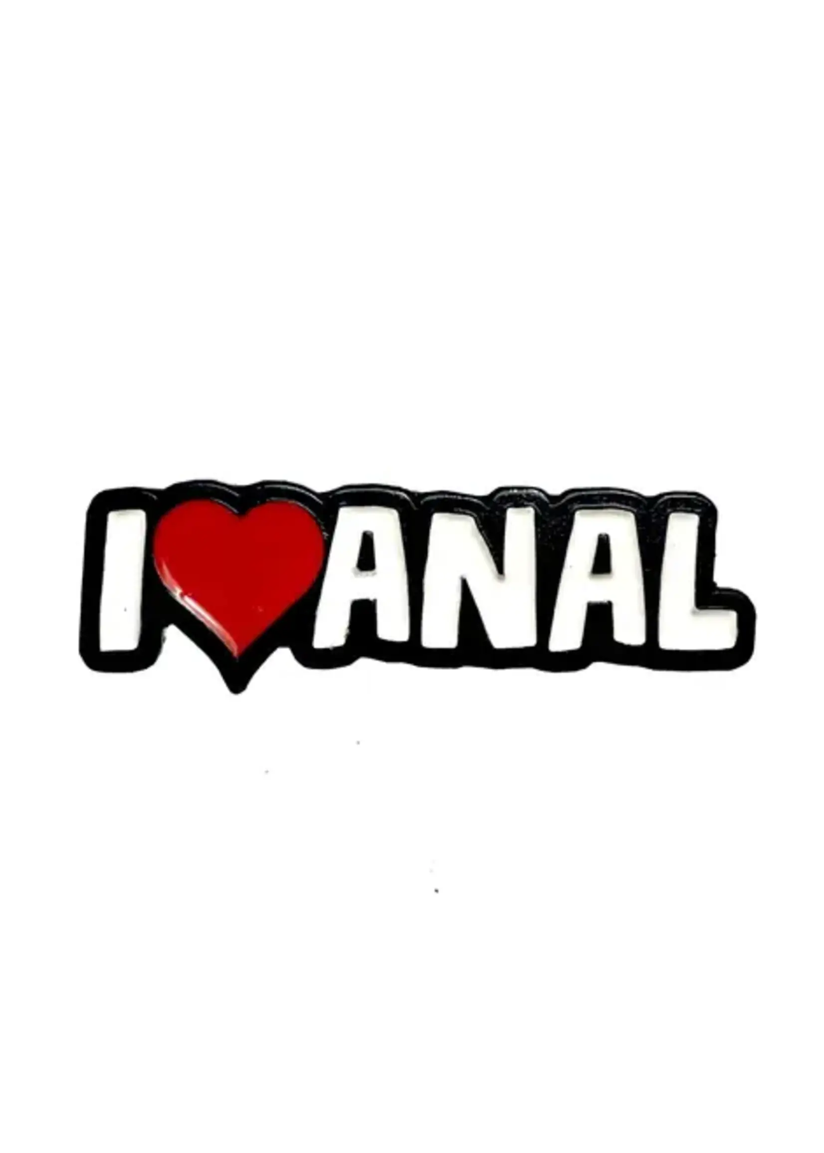Geeky And Kinky I Heart Anal Enamel Pin