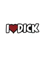 Geeky And Kinky I Heart Dick - Sticker