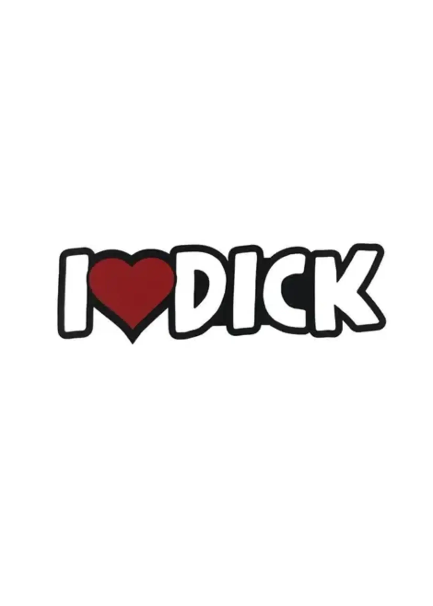 Geeky And Kinky I Heart Dick - Sticker