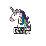 Geeky And Kinky I'm A Fucking Unicorn Sticker