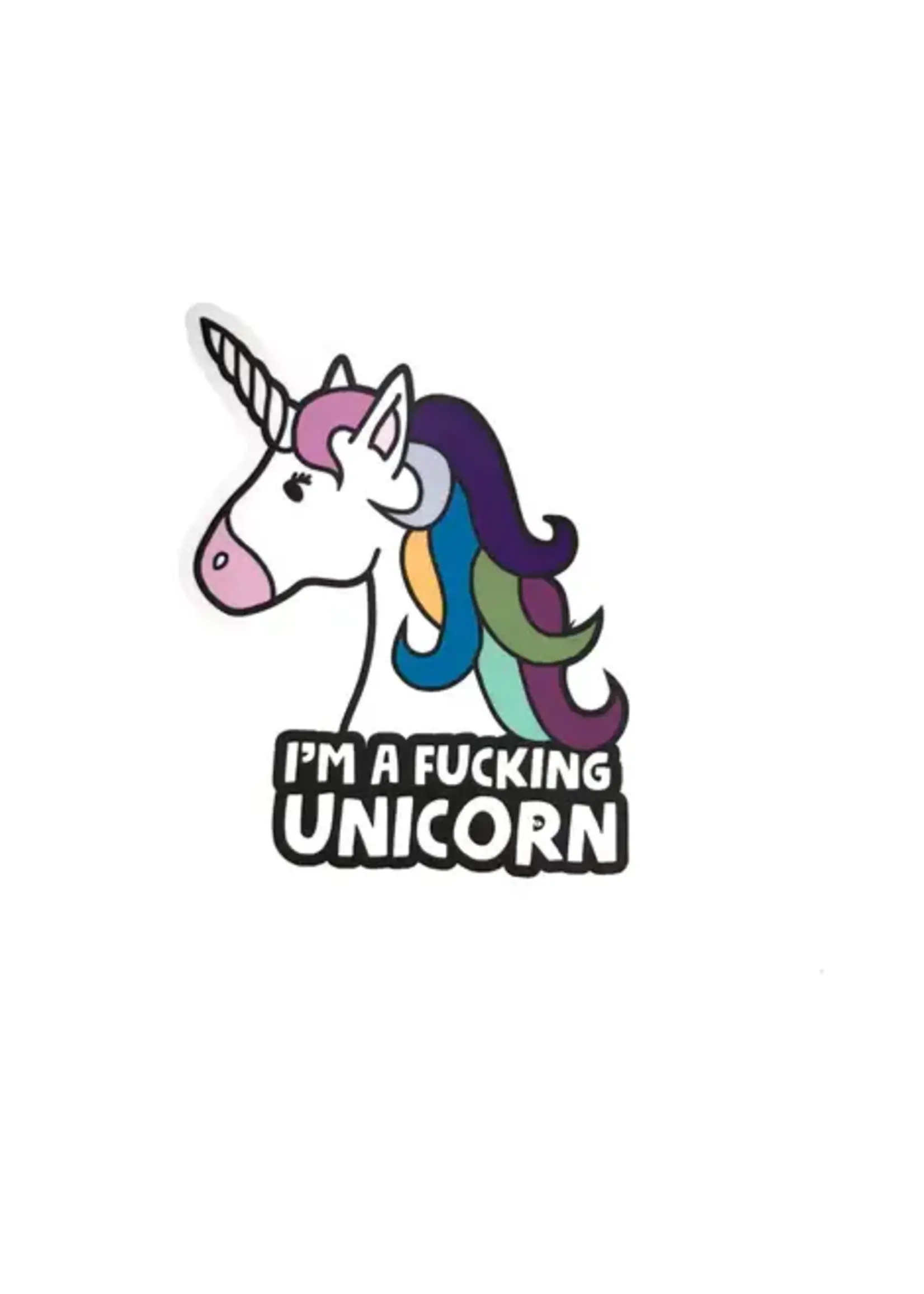 Geeky And Kinky I'm A Fucking Unicorn Sticker