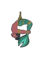 Geeky And Kinky Merman - V2 (Green Tail) Enamel Pin