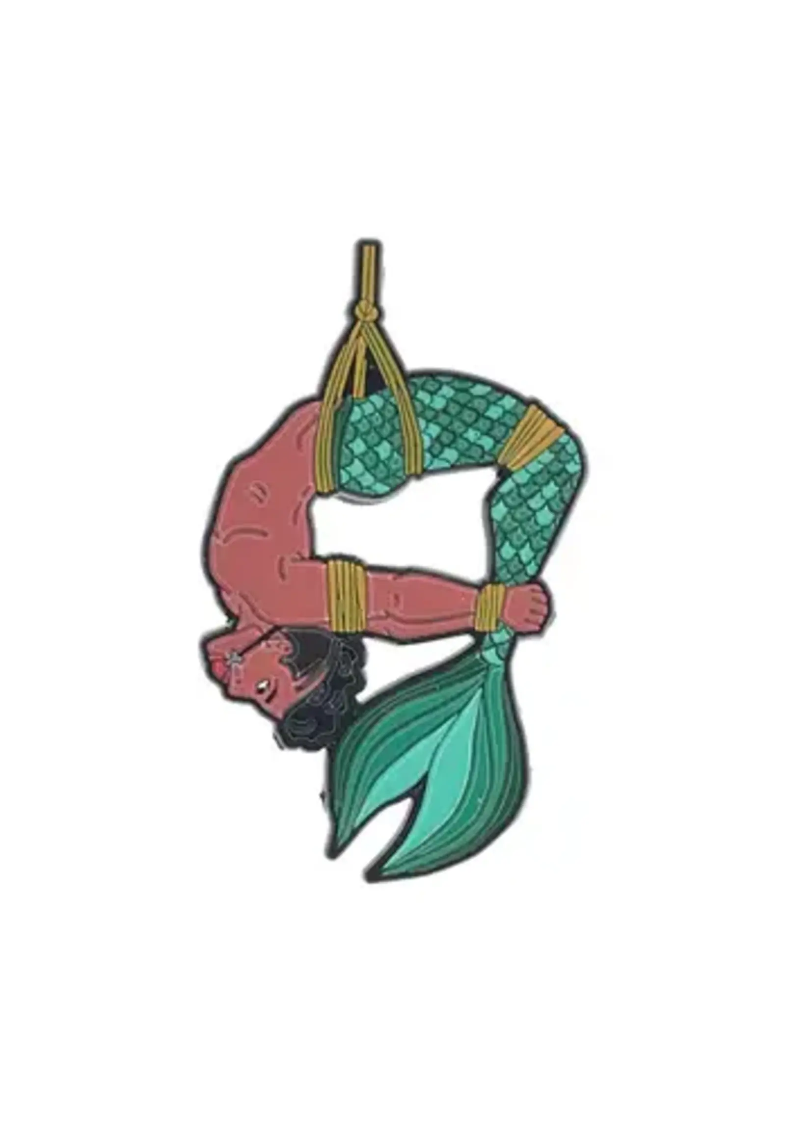 Geeky And Kinky Merman - V2 (Green Tail) Enamel Pin