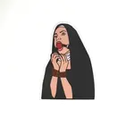 Geeky And Kinky Nunsense Sticker