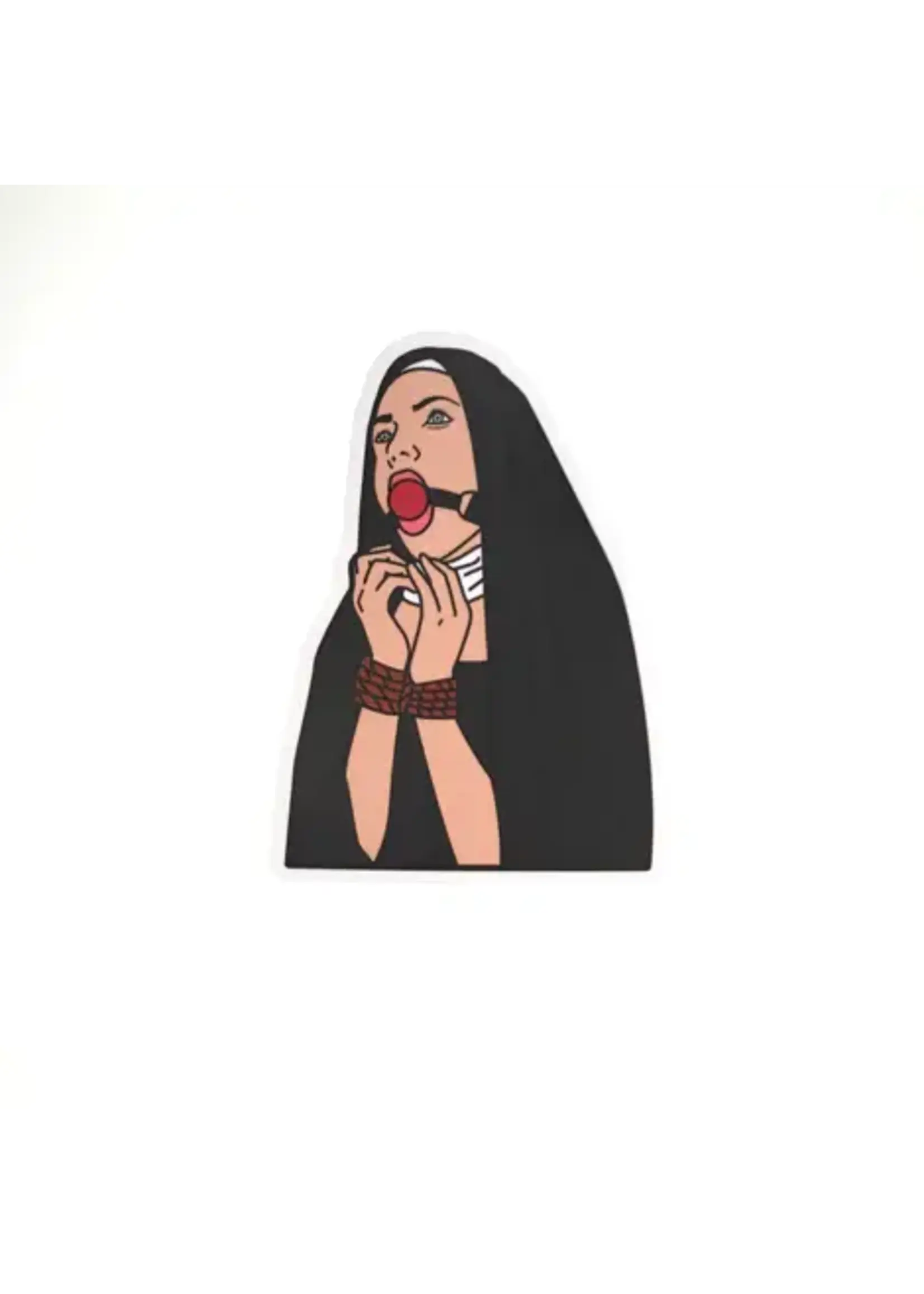 Geeky And Kinky Nunsense Sticker