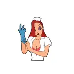 Geeky And Kinky Nurse Jessica Sticker