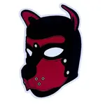 Geeky And Kinky Puppy Hood Sticker-Brown