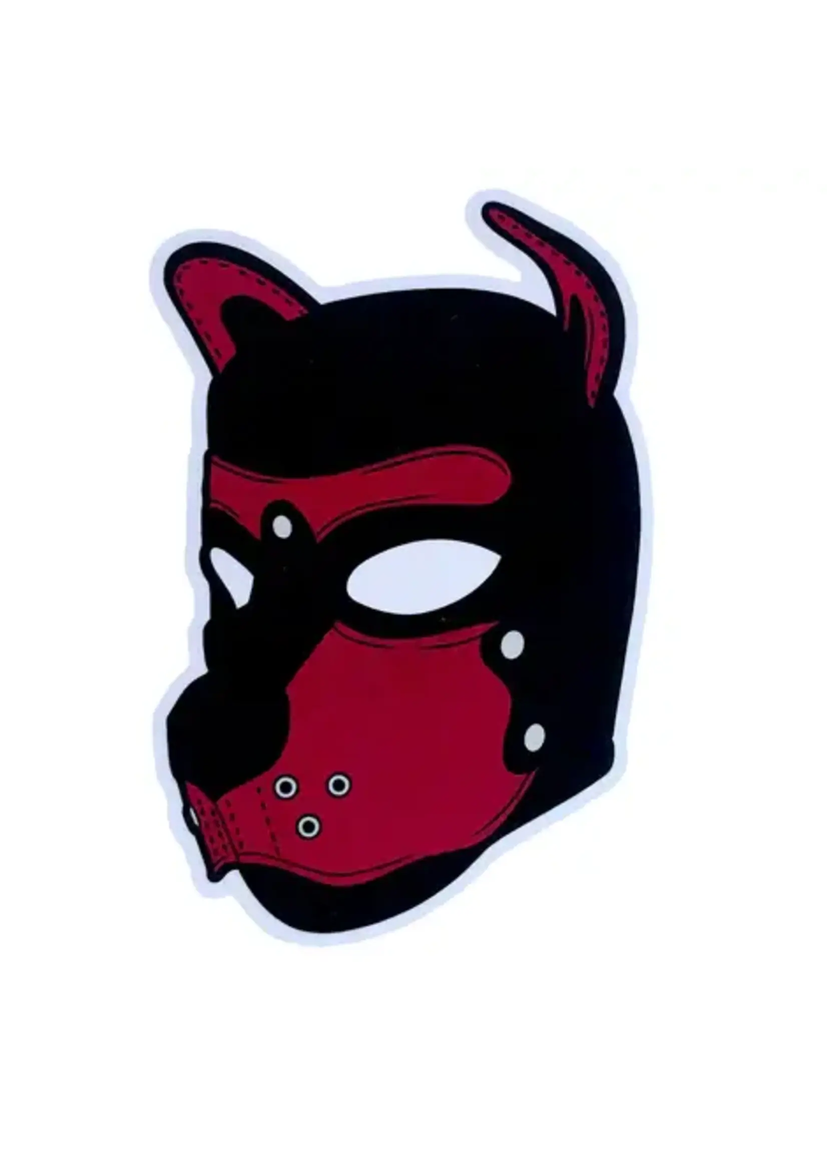Geeky And Kinky Puppy Hood Sticker-Brown