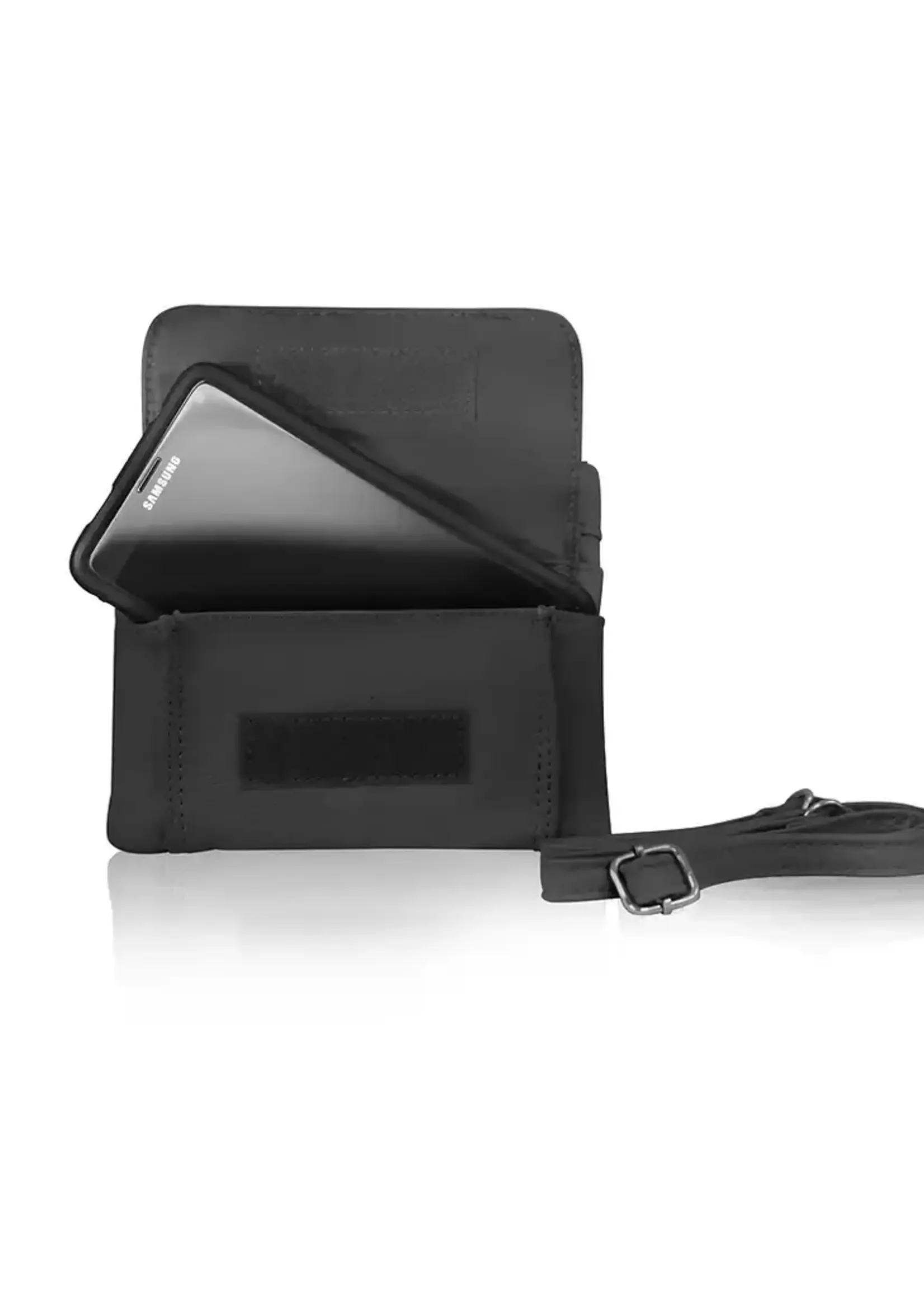 Roma Leathers Black Crossbody Belt Pack