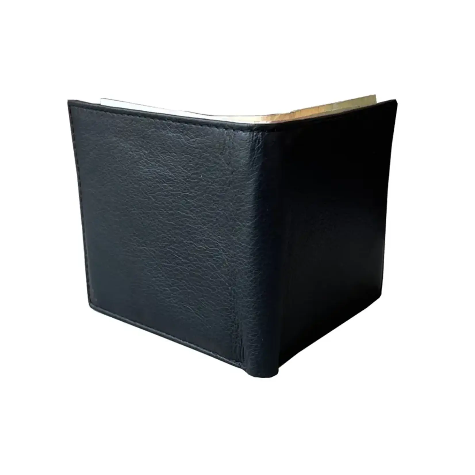 Roma Leathers Cowhide Bi-fold Wallet Black
