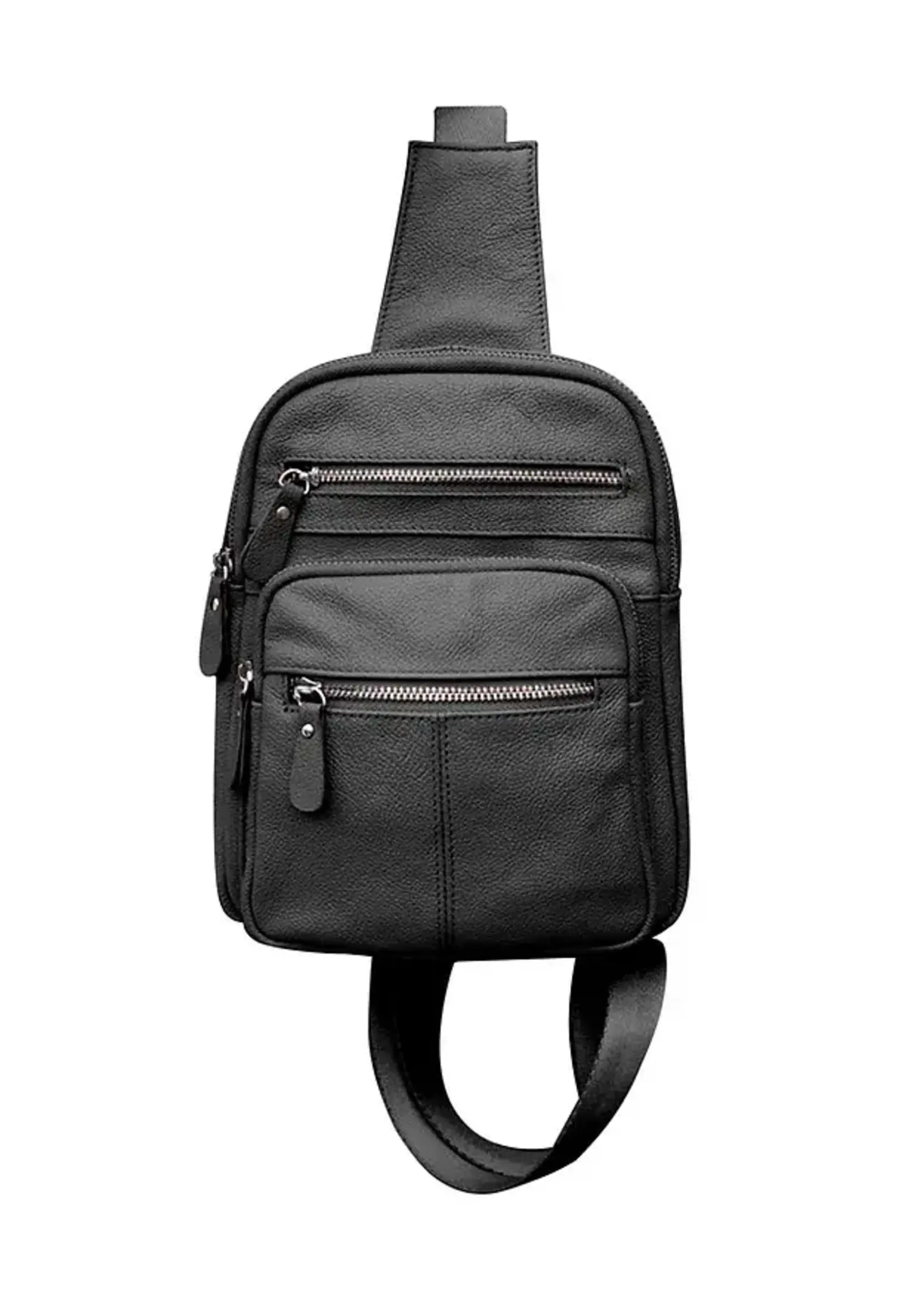 Roma Leathers W004 Cowhide Leather Sling Bag Backpack