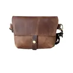 Roma Leathers Crazy Horse Genuine Leather Crossbody Pouch