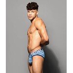 Andrew Christian Surf Stripe Mesh Brief w/ ALMOST NAKED