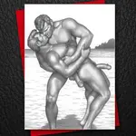 Tom of Finland Tom of Finland - Gay Greeting Card - Naked Kiss