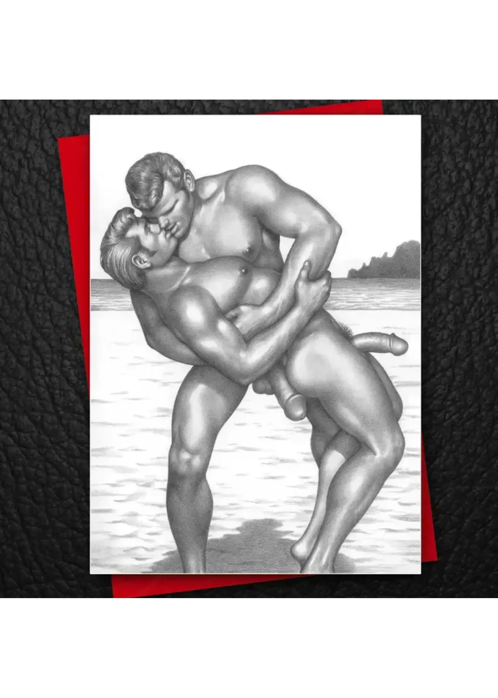 Tom of Finland Tom of Finland - Gay Greeting Card - Naked Kiss