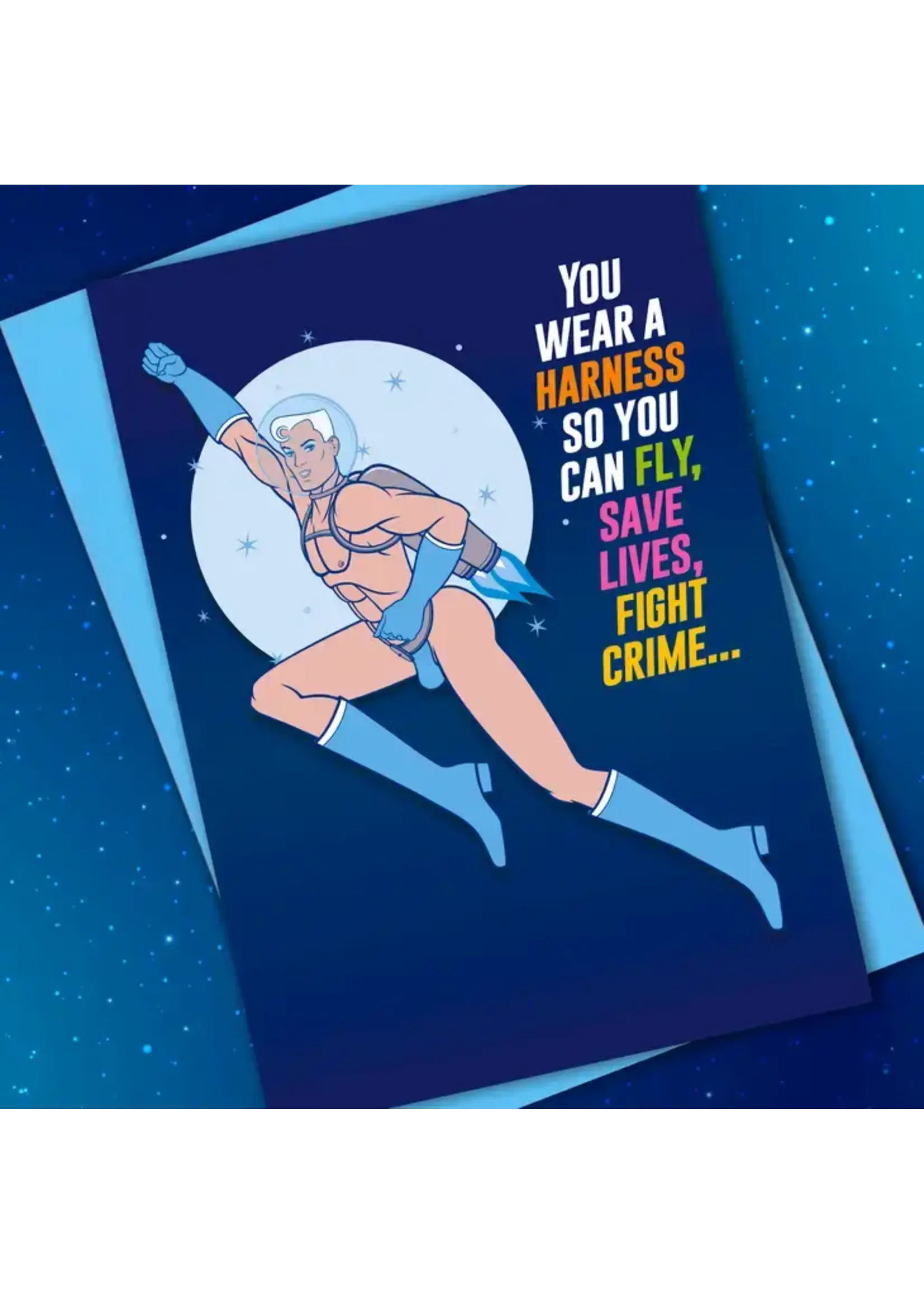 Slutty Gay Harness Birthday Card