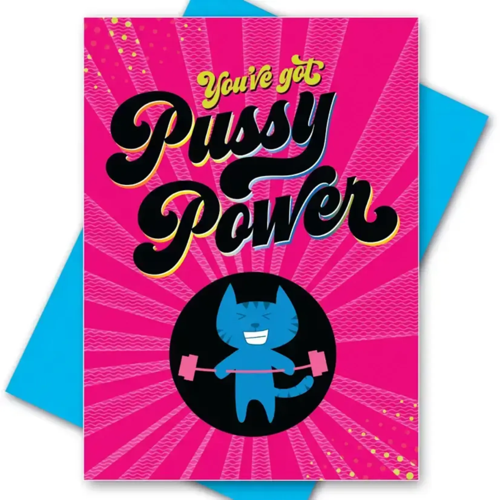 Pussy Power Lesbian Greeting Card