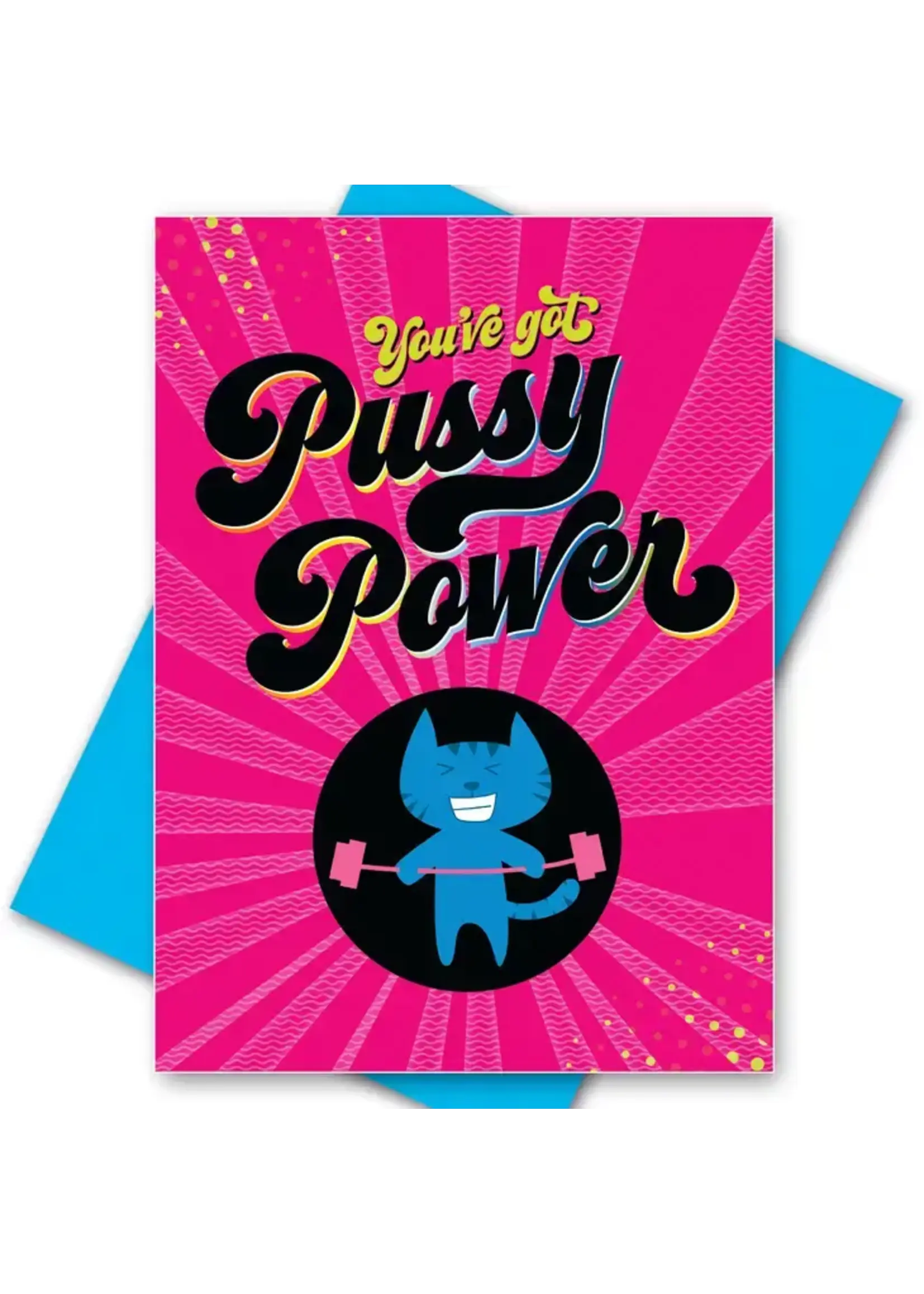 Pussy Power Lesbian Greeting Card