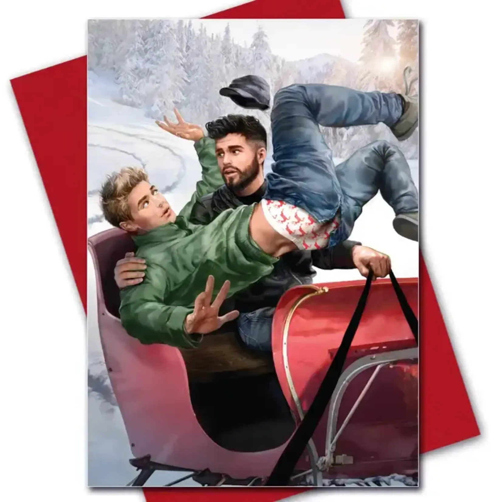 Kweer Cards/Peachy Kings "Sleigh Boys" Gay Christmas Card