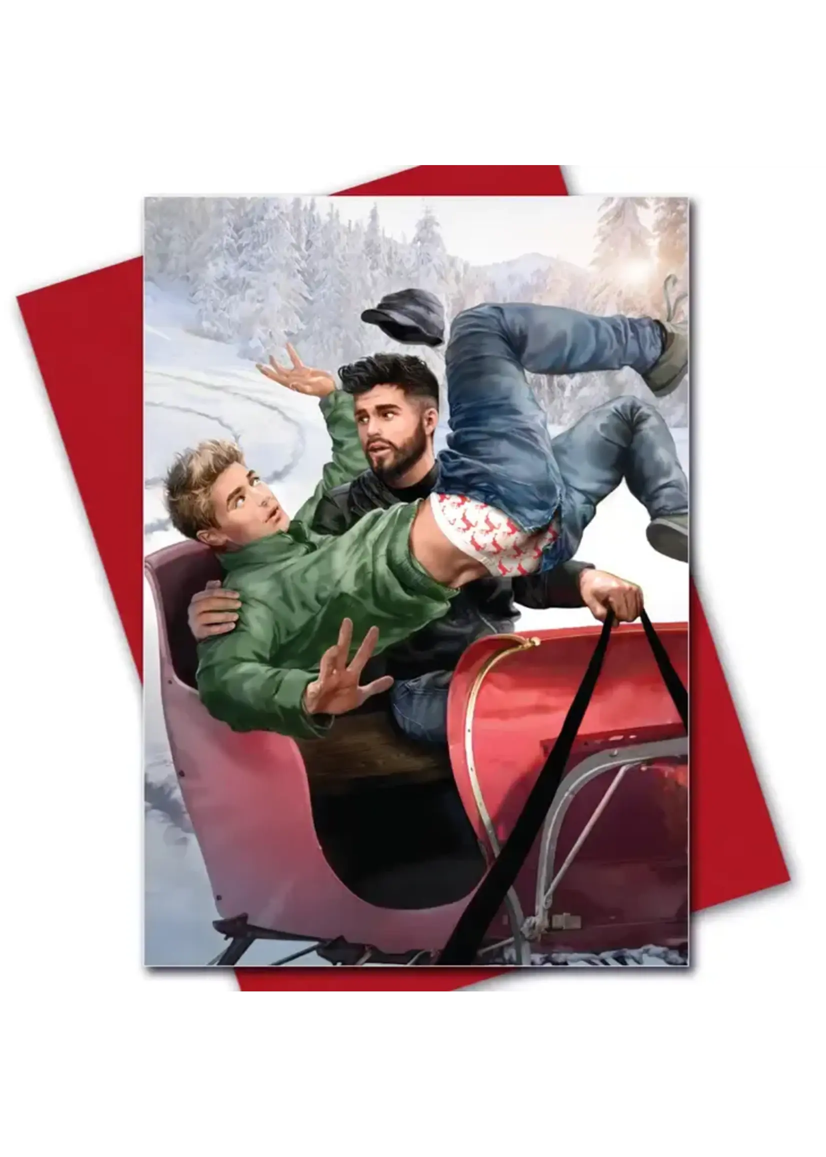 Kweer Cards/Peachy Kings "Sleigh Boys" Gay Christmas Card