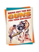 Kweer Cards/Peachy Kings "BIG GUNS" Gay Birthday Card