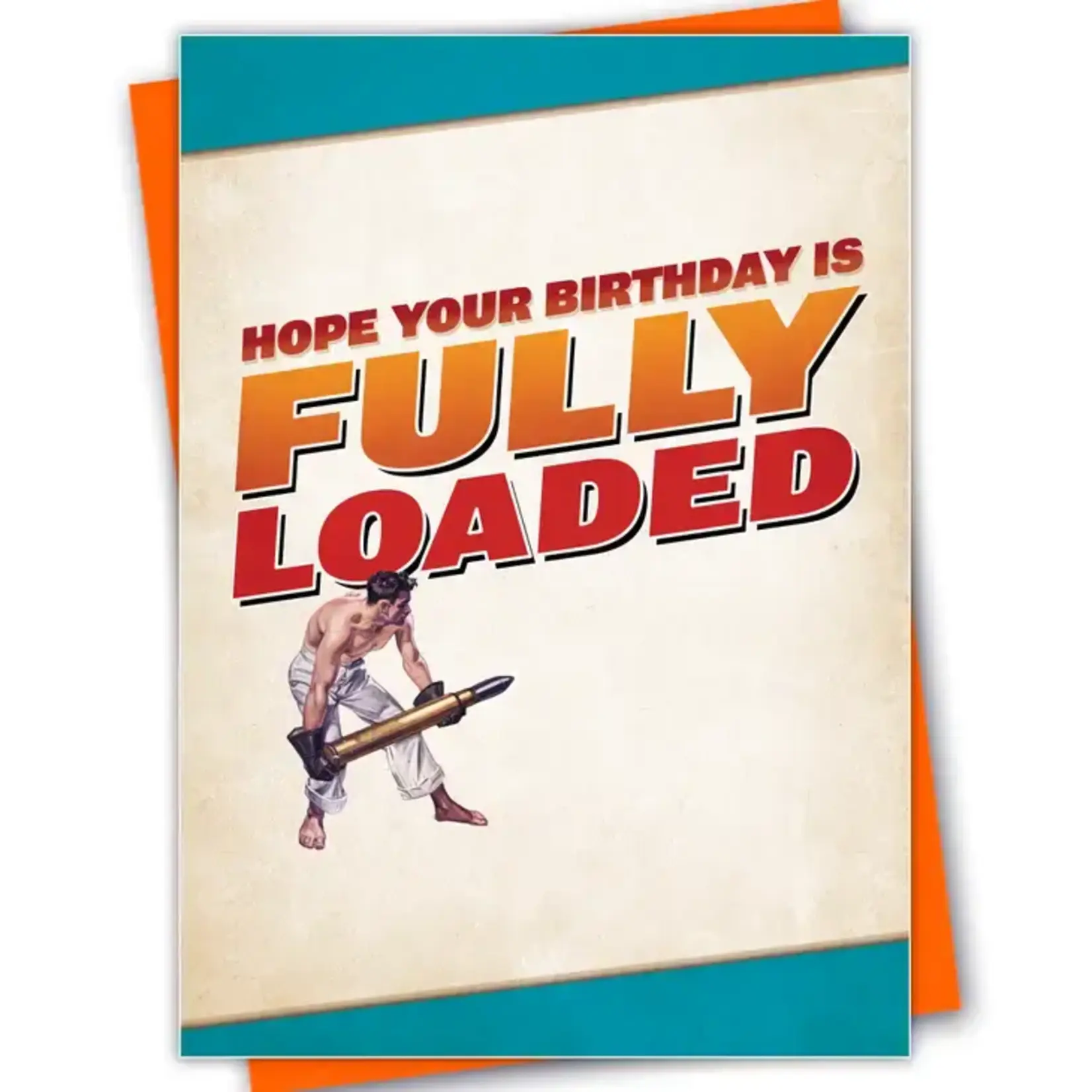 Kweer Cards/Peachy Kings "BIG GUNS" Gay Birthday Card