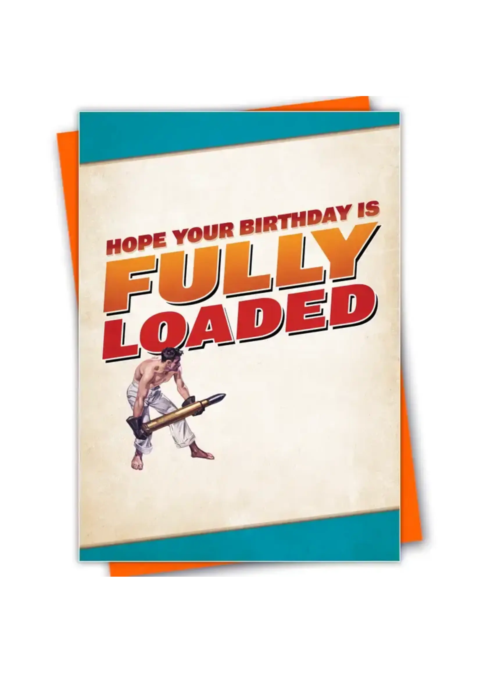 Kweer Cards/Peachy Kings "BIG GUNS" Gay Birthday Card