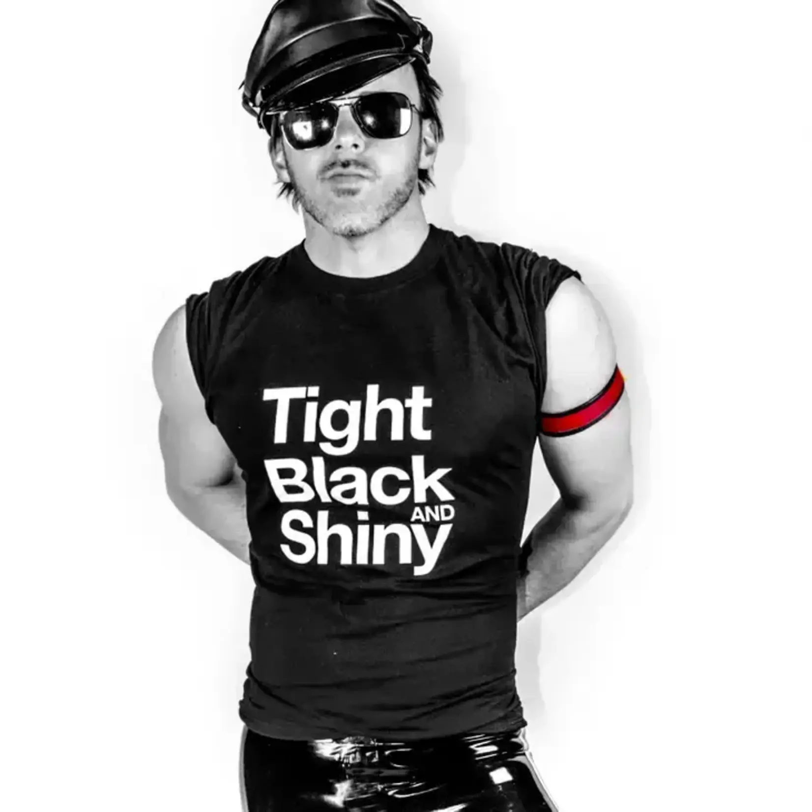 Tom of Finland Tight Black and Shiny T-shirt