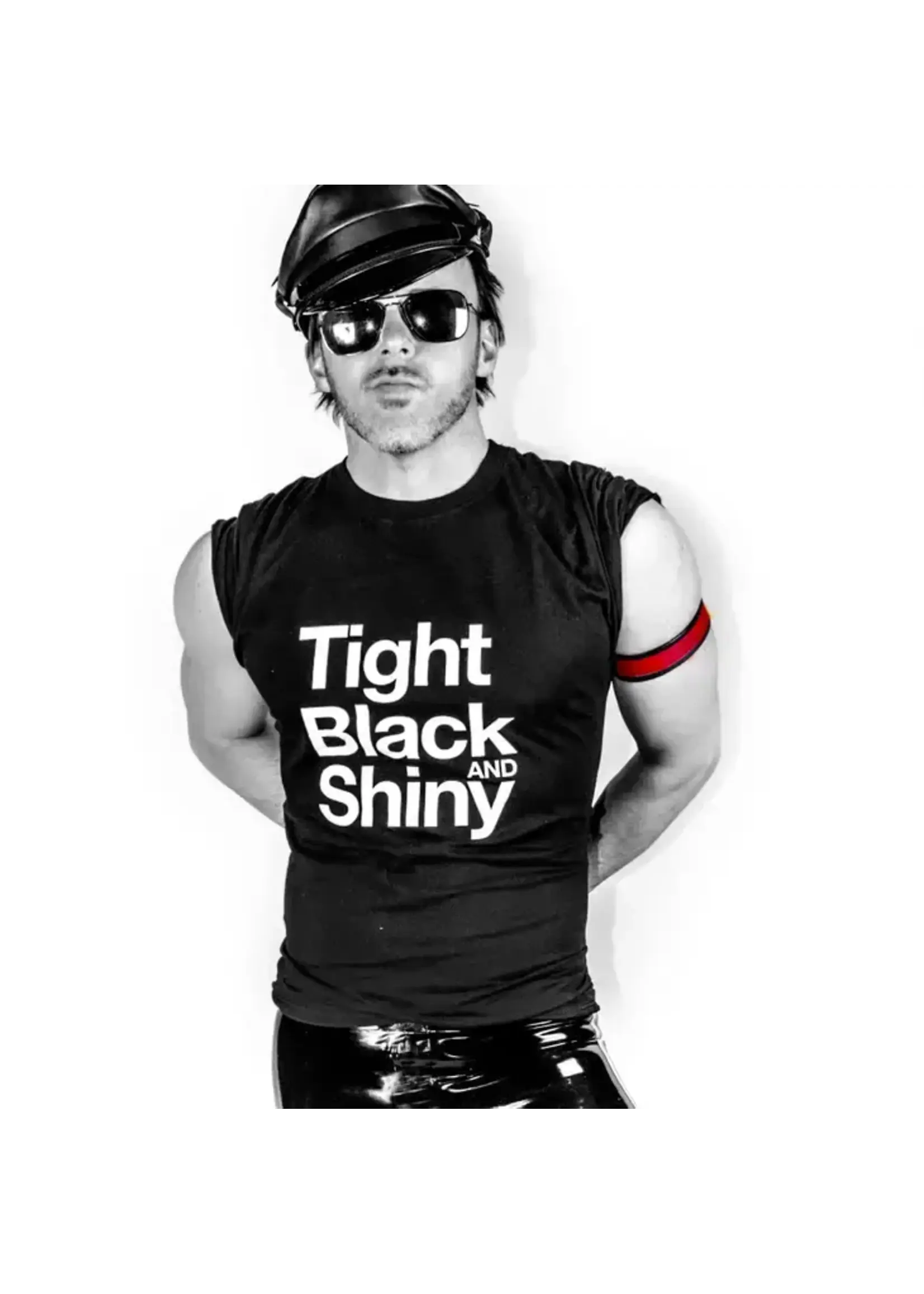 Tom of Finland Tight Black and Shiny T-shirt
