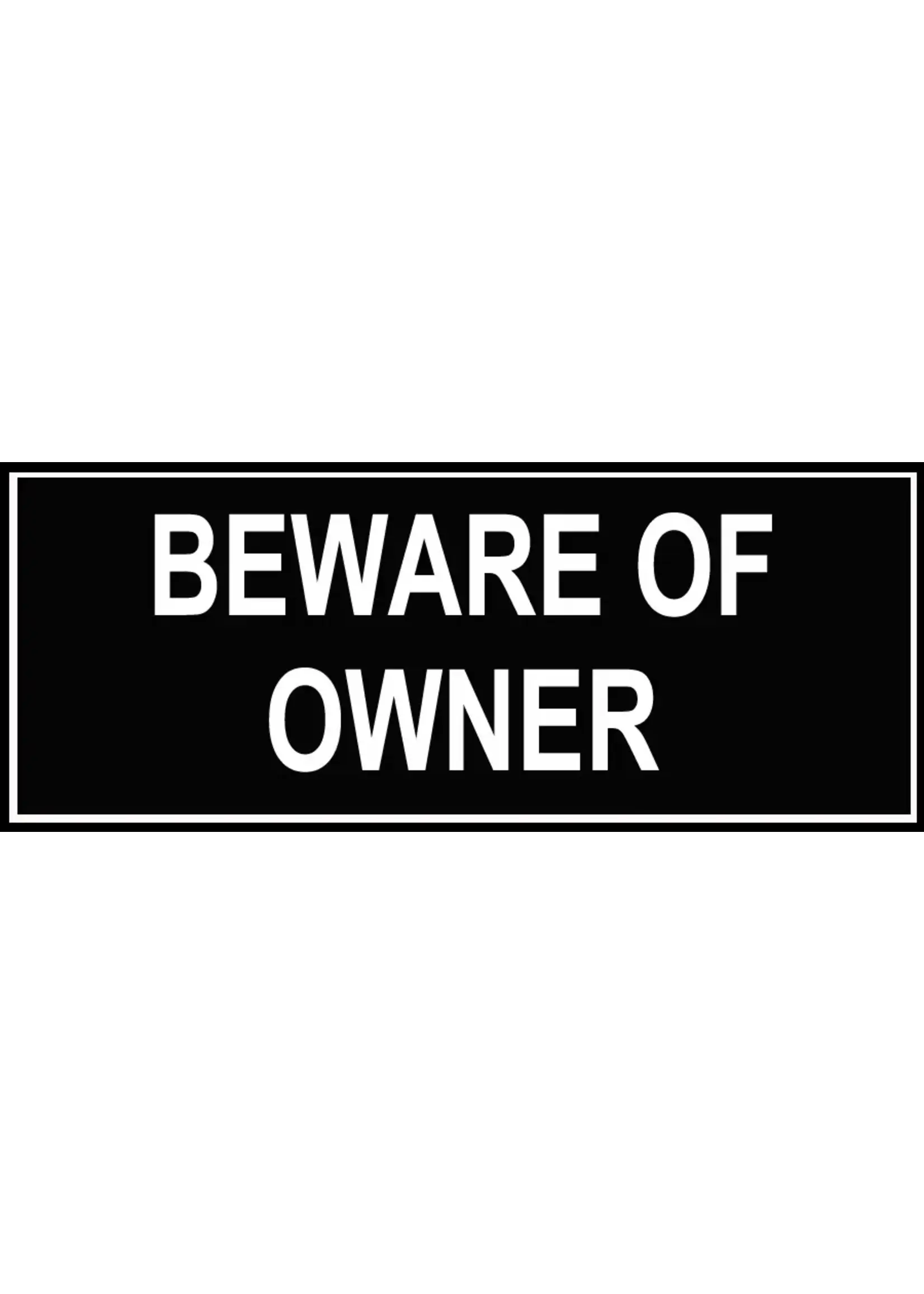 Nylon Patch - Beware Of Owner