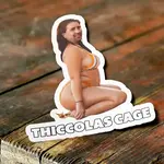 Sticker Bull Thiccolas Cage "Thick Nicolas Cage" Sticker