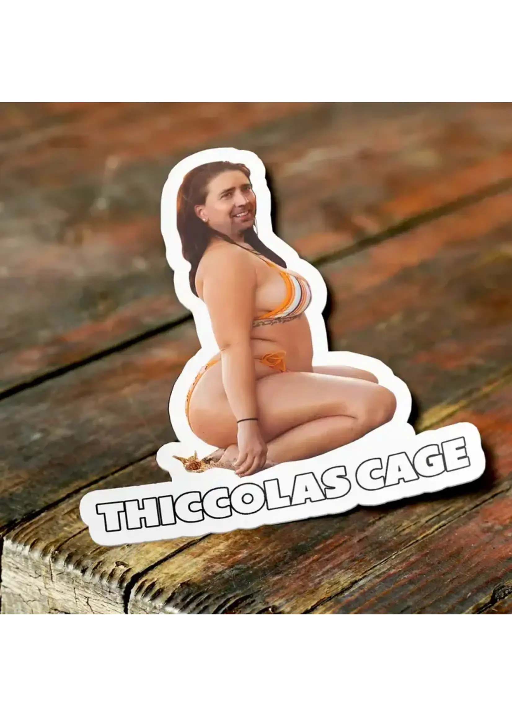Thiccolas Cage "Thick Nicolas Cage" Sticker