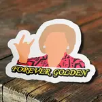 Betty White Sticker, "Forever Golden"