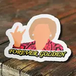 Sticker Bull Betty White Sticker, "Forever Golden"
