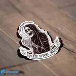 Death Before Decaf, Coffee Lover Sticker