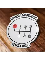 Endangered Species Six Speed Manual Car Sticker
