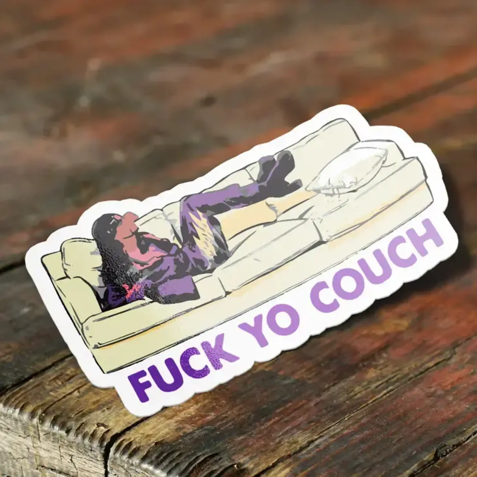 F Your Couch Dave Chappelle Sticker