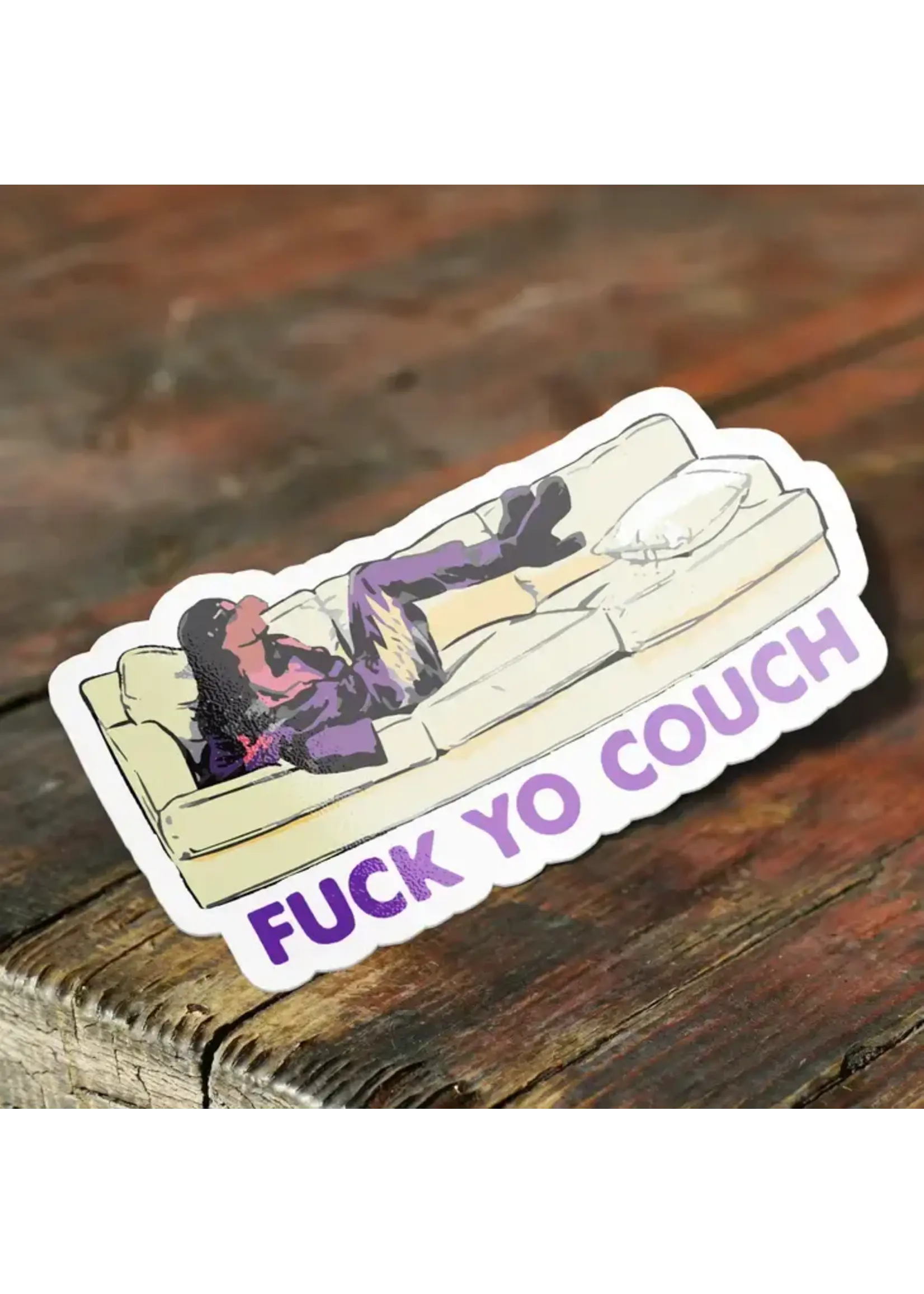 F Your Couch Dave Chappelle Sticker